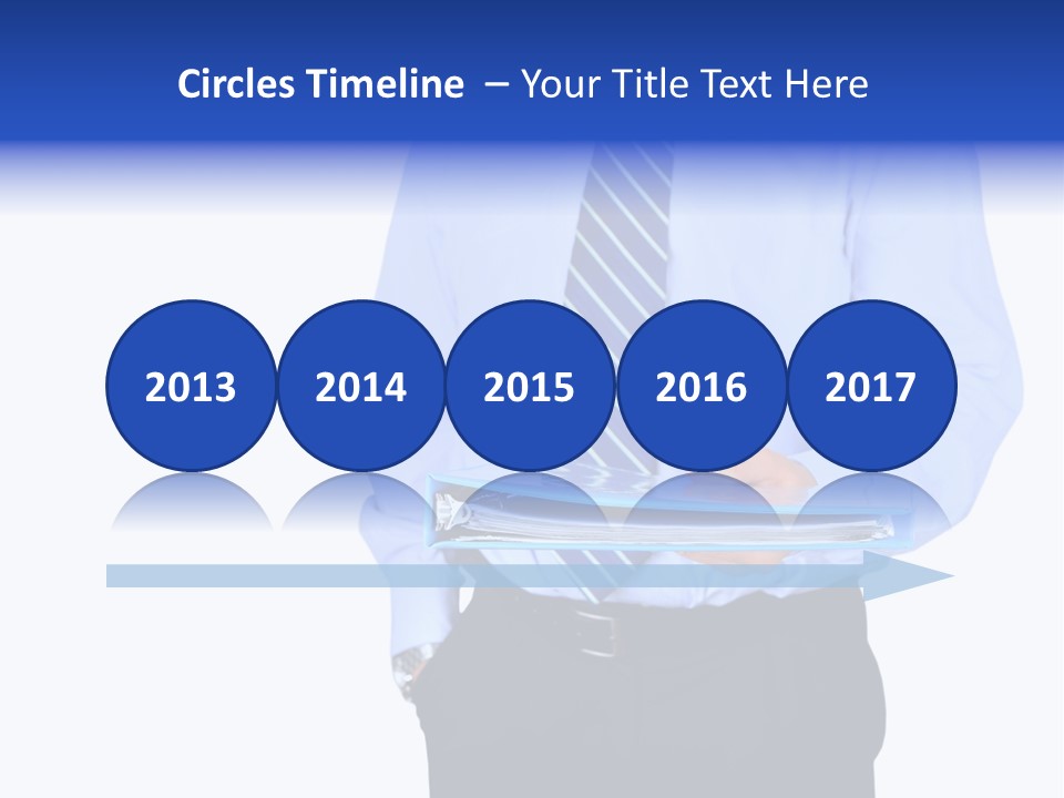 Business Folder Businessman PowerPoint Template