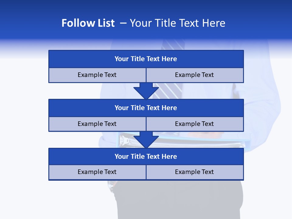 Business Folder Businessman PowerPoint Template
