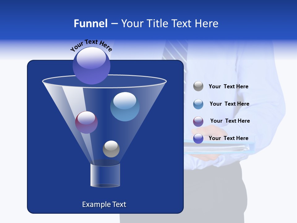 Business Folder Businessman PowerPoint Template