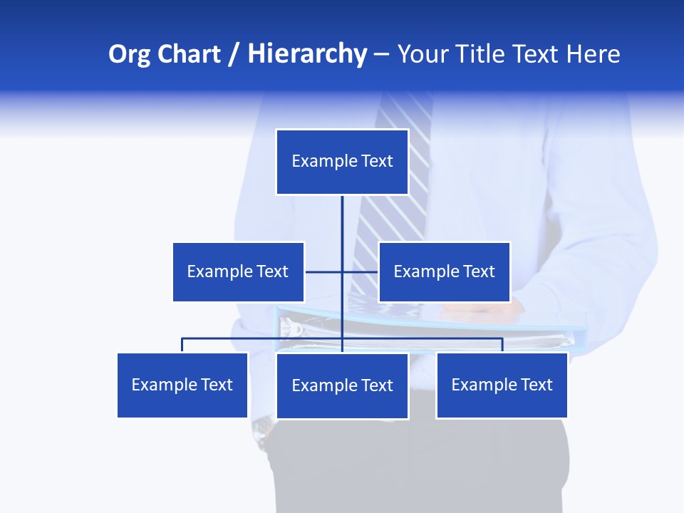 Business Folder Businessman PowerPoint Template