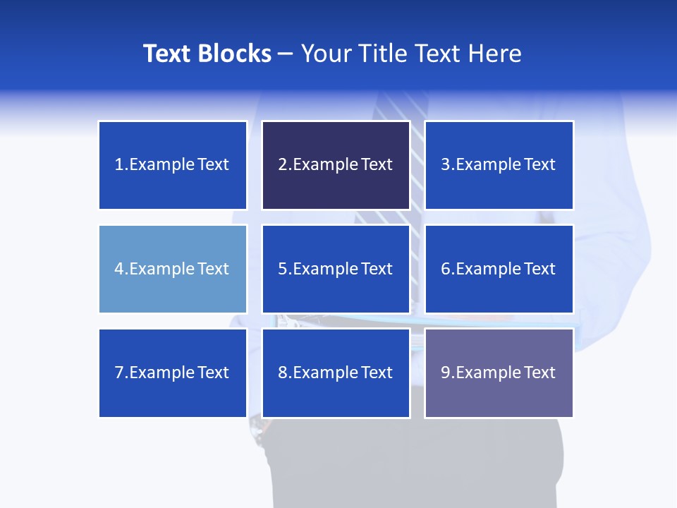Business Folder Businessman PowerPoint Template