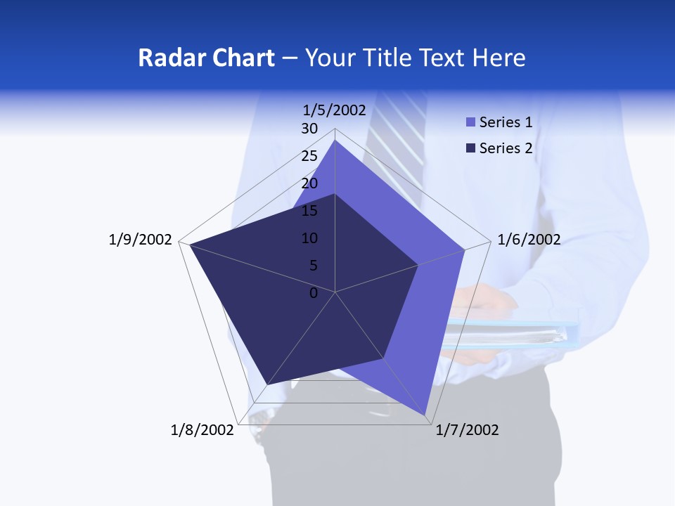 Business Folder Businessman PowerPoint Template