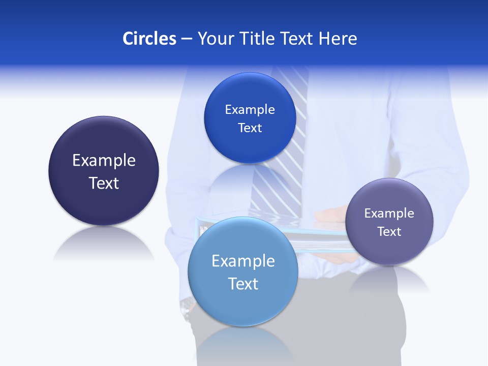 Business Folder Businessman PowerPoint Template