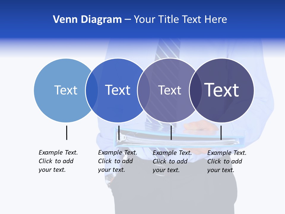 Business Folder Businessman PowerPoint Template