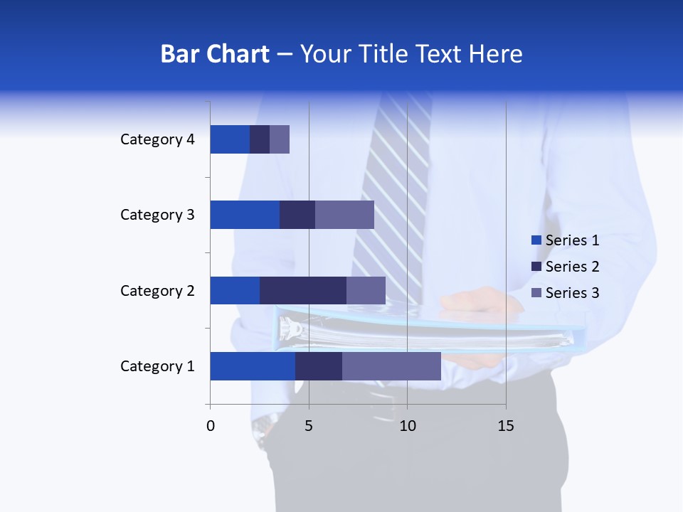 Business Folder Businessman PowerPoint Template