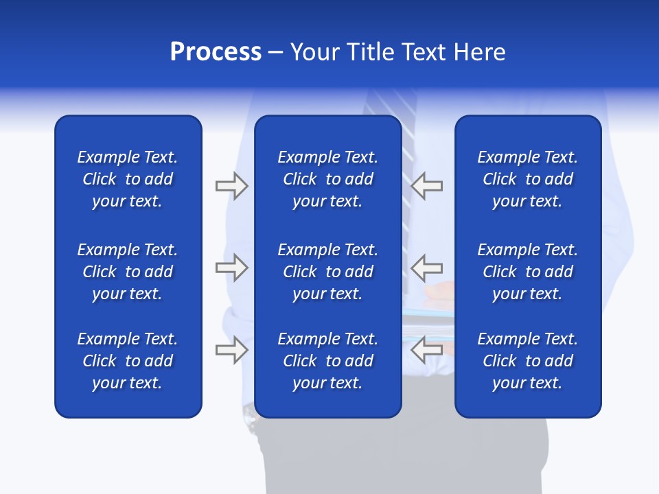 Business Folder Businessman PowerPoint Template