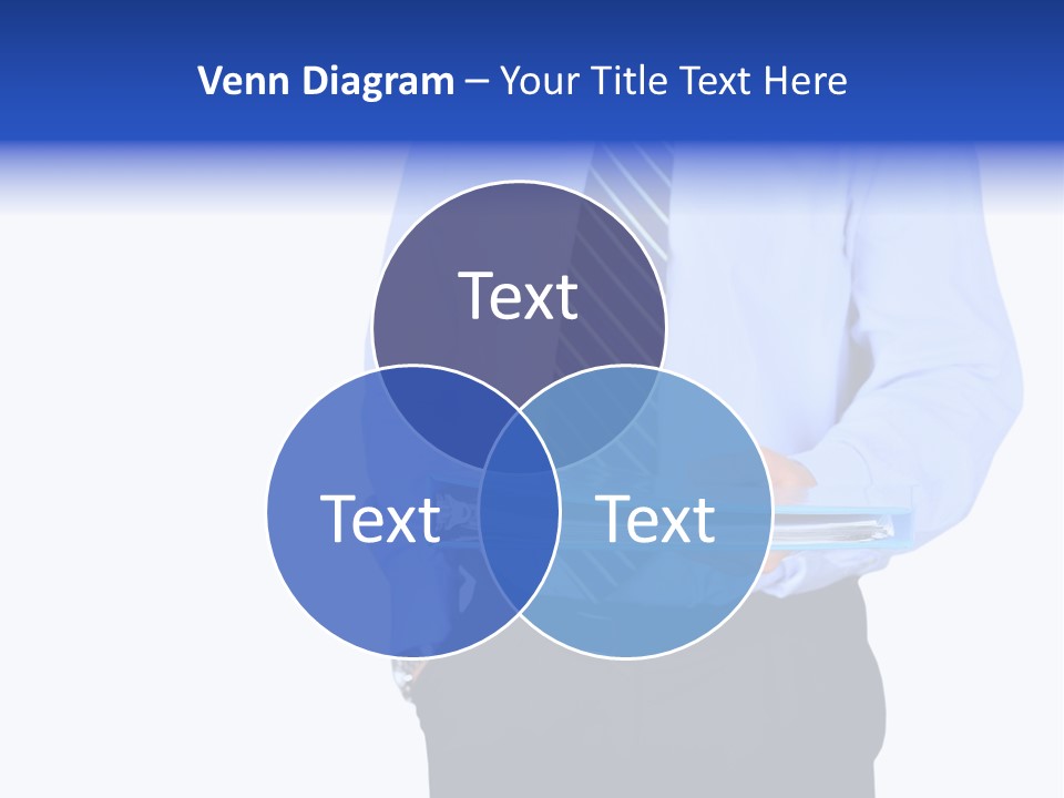 Business Folder Businessman PowerPoint Template