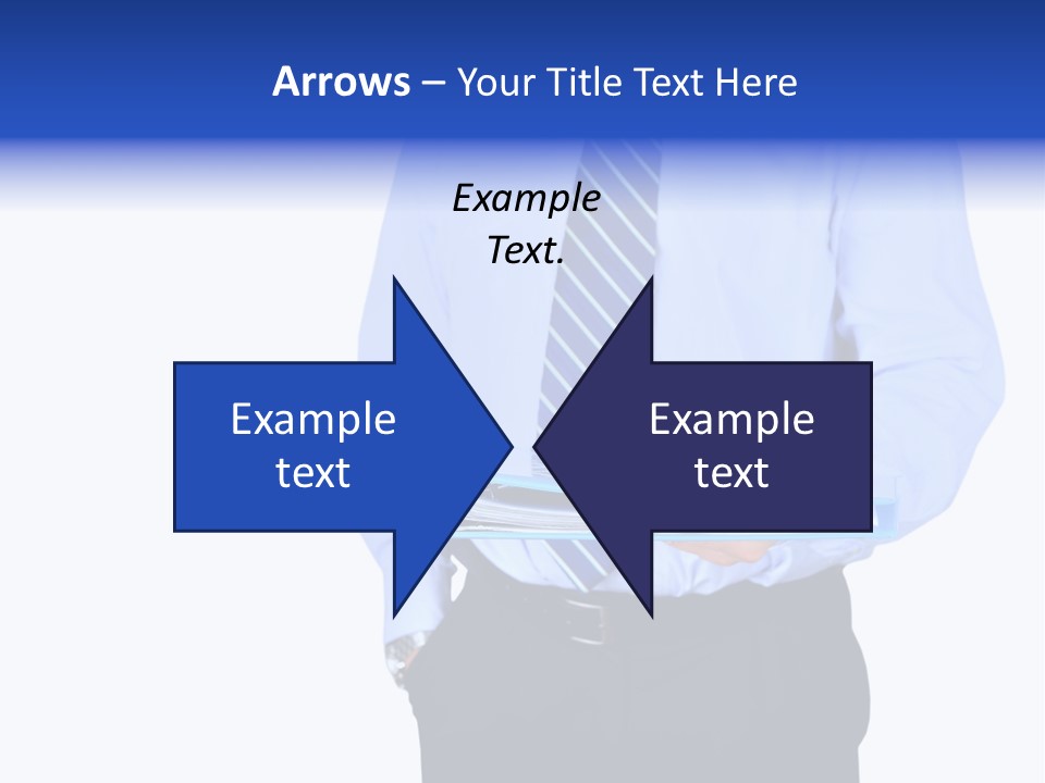 Business Folder Businessman PowerPoint Template