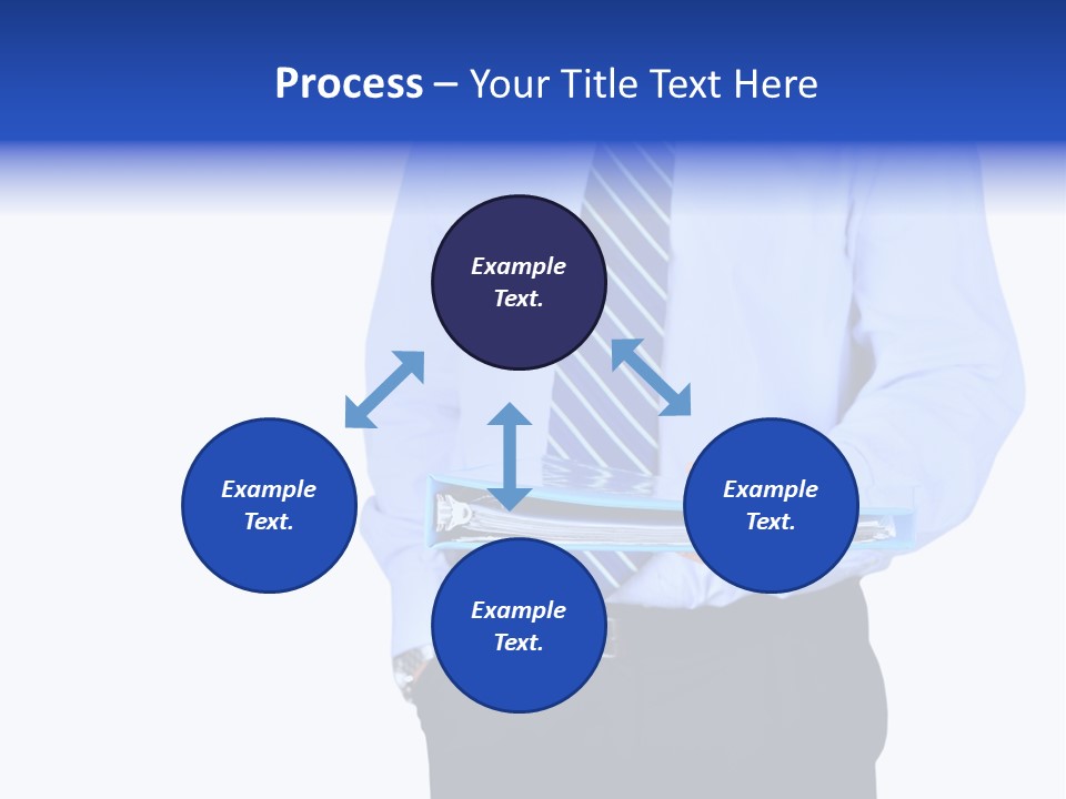 Business Folder Businessman PowerPoint Template