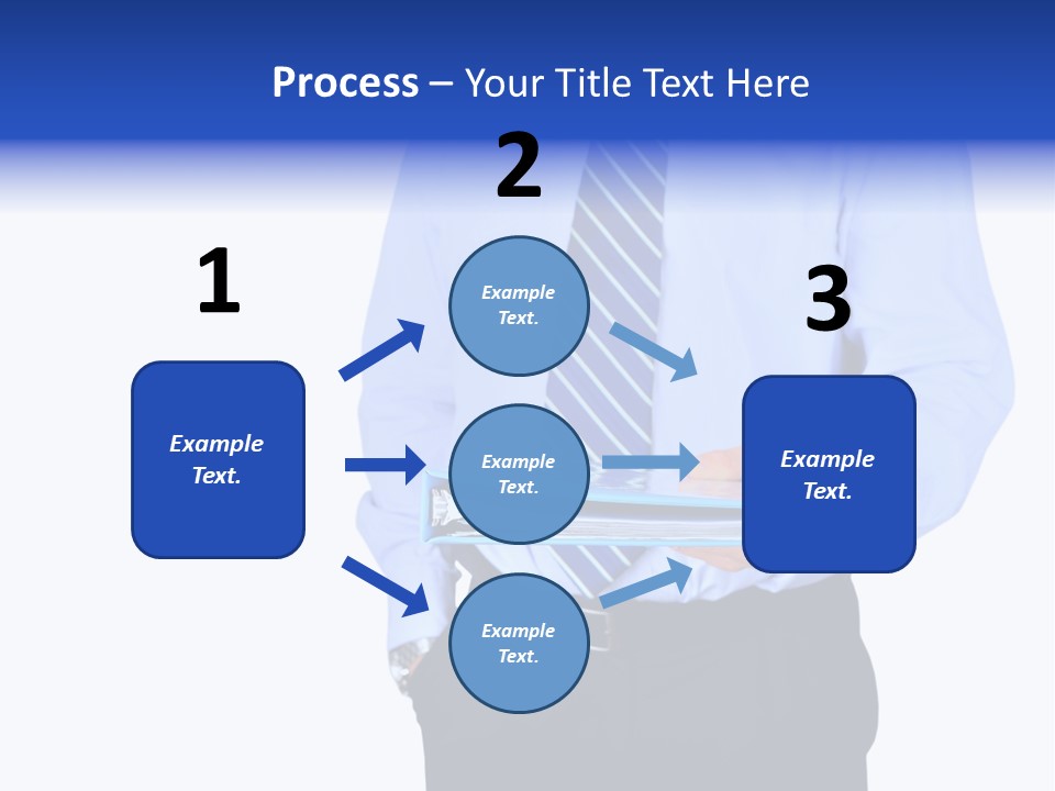 Business Folder Businessman PowerPoint Template