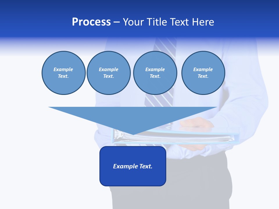 Business Folder Businessman PowerPoint Template