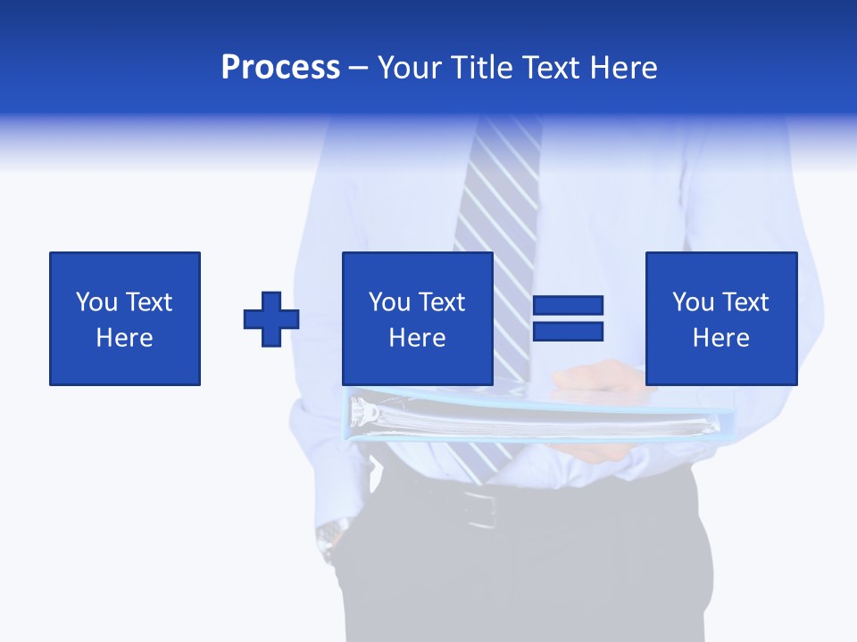 Business Folder Businessman PowerPoint Template
