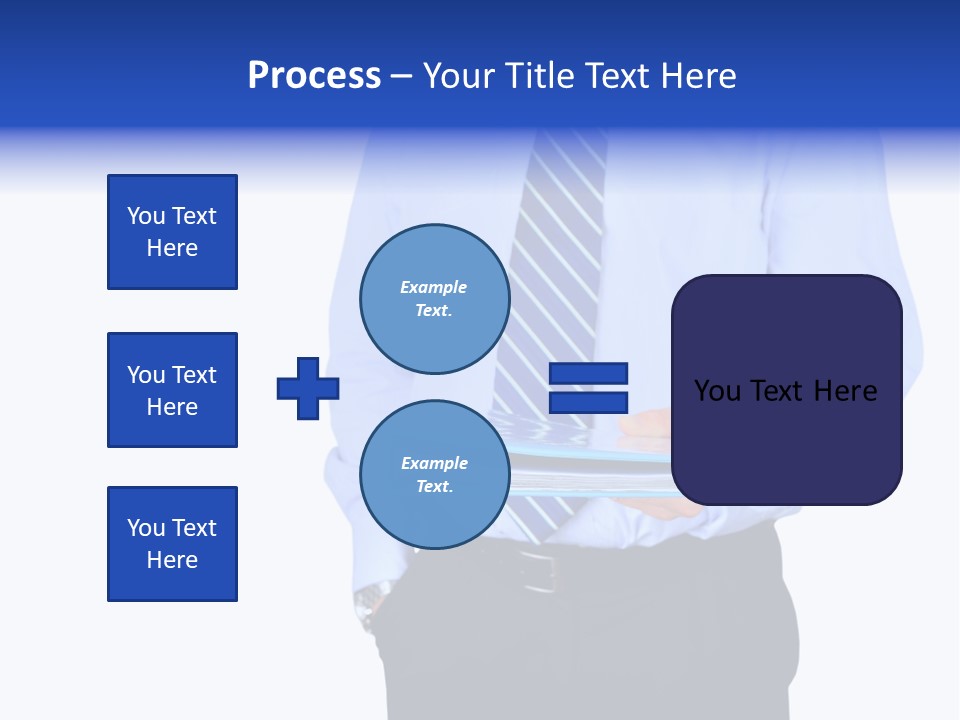 Business Folder Businessman PowerPoint Template