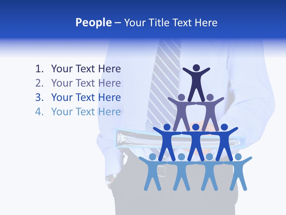 Business Folder Businessman PowerPoint Template