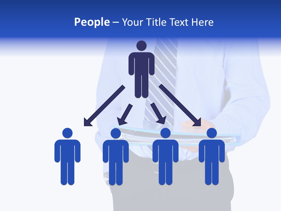 Business Folder Businessman PowerPoint Template