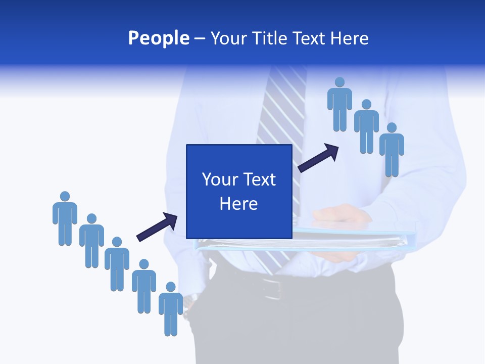 Business Folder Businessman PowerPoint Template