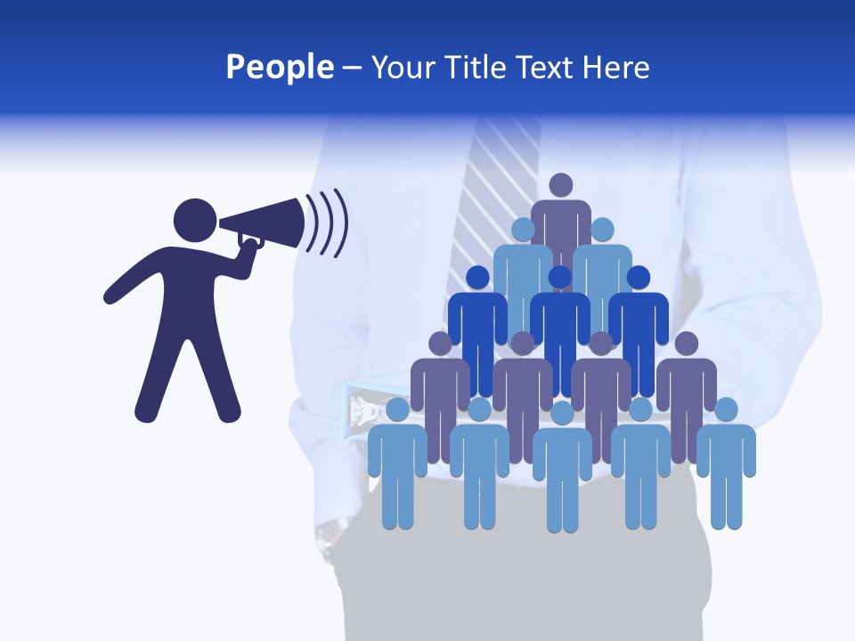 Business Folder Businessman PowerPoint Template