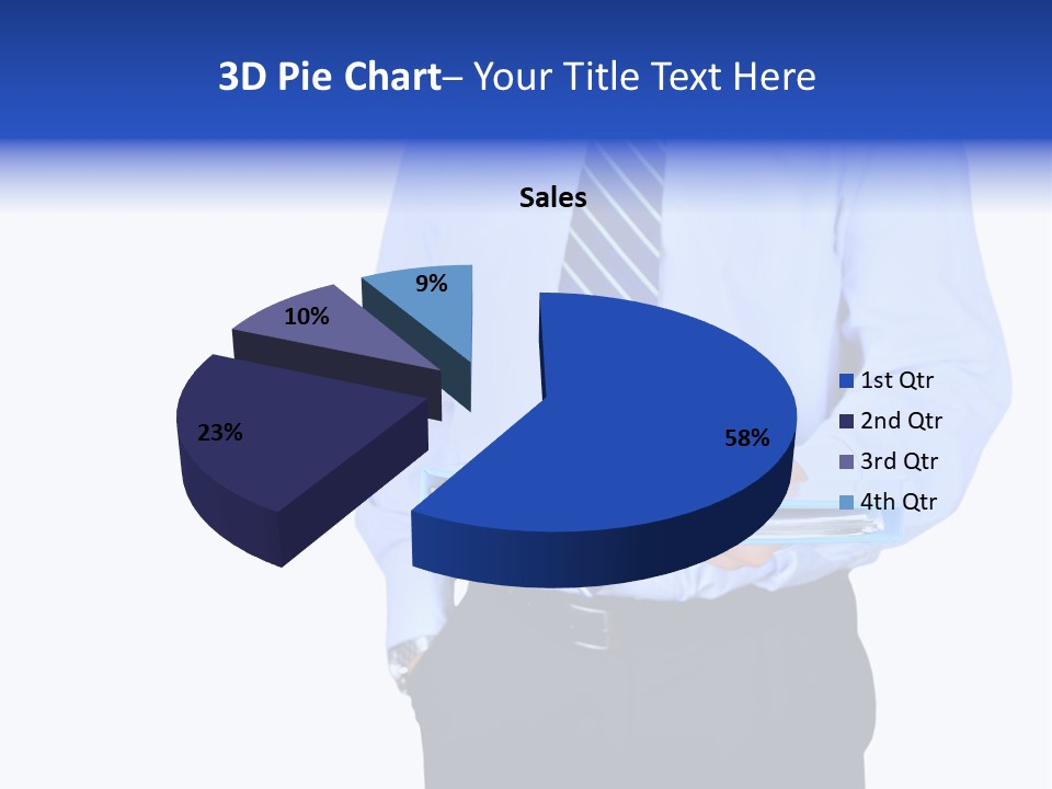 Business Folder Businessman PowerPoint Template