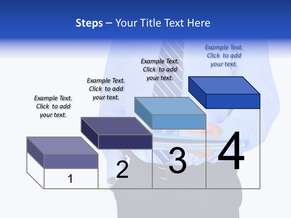 Business Folder Businessman PowerPoint Template