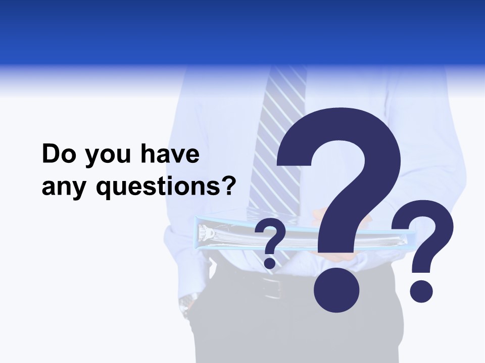 Business Folder Businessman PowerPoint Template