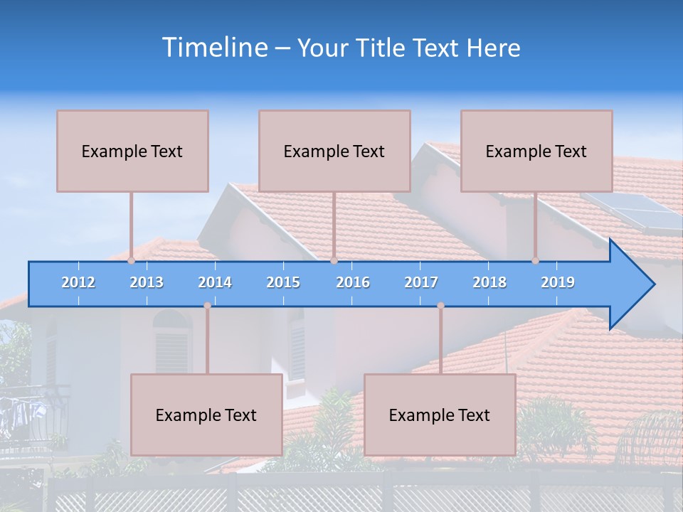 A House With A Solar Panel On The Roof PowerPoint Template