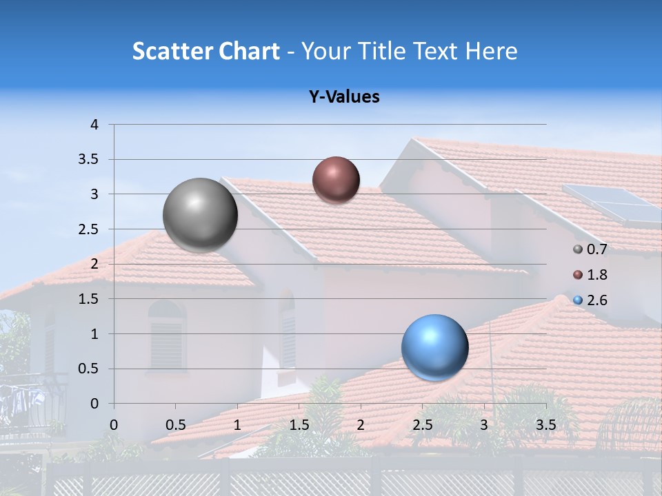 A House With A Solar Panel On The Roof PowerPoint Template