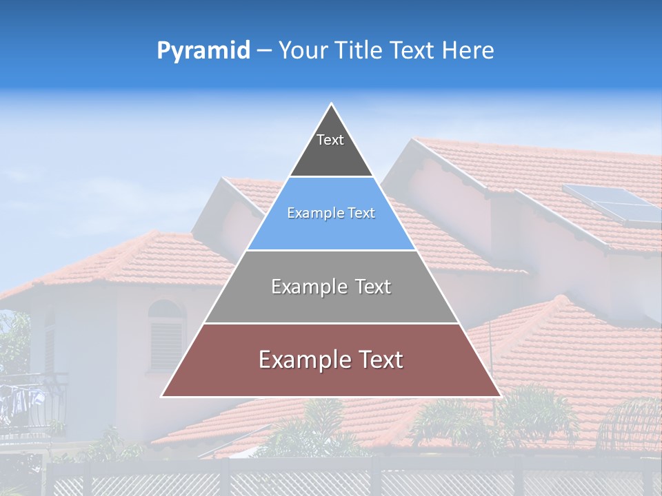 A House With A Solar Panel On The Roof PowerPoint Template