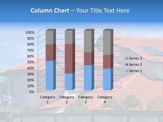 A House With A Solar Panel On The Roof PowerPoint Template