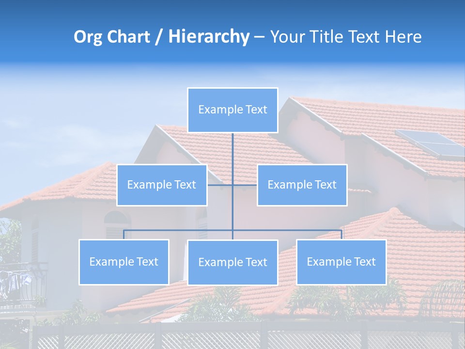 A House With A Solar Panel On The Roof PowerPoint Template