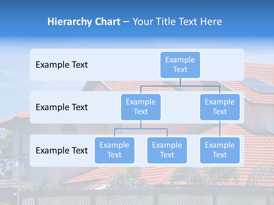 A House With A Solar Panel On The Roof PowerPoint Template