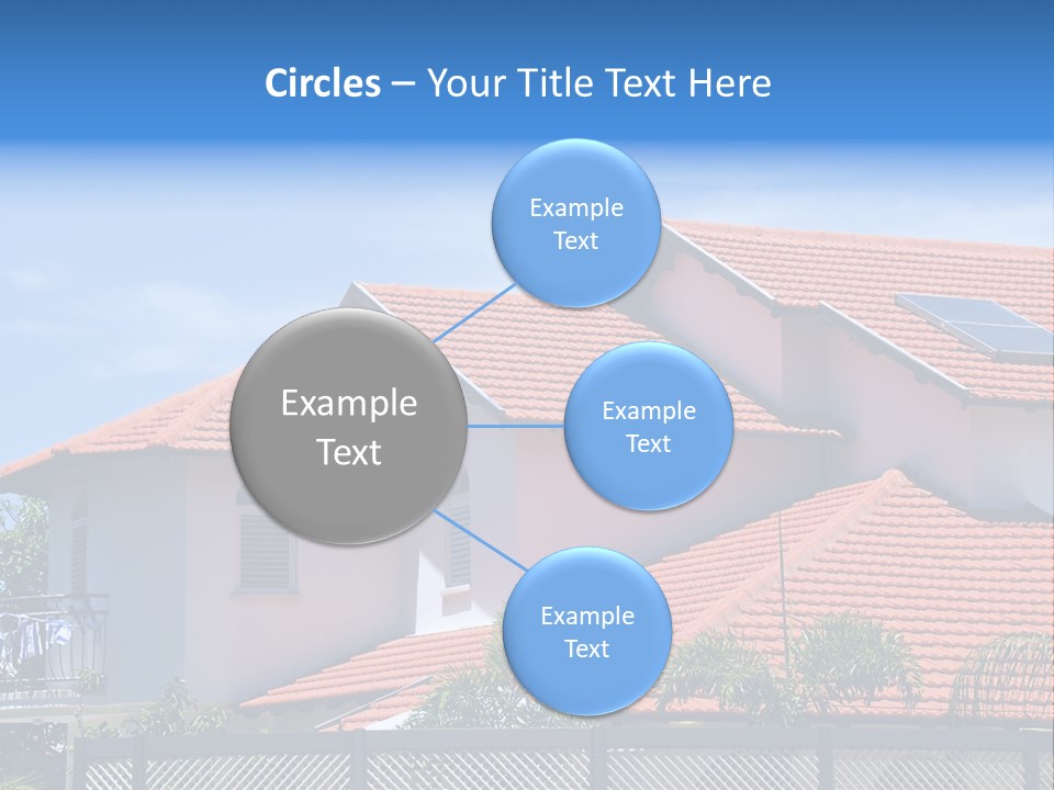 A House With A Solar Panel On The Roof PowerPoint Template