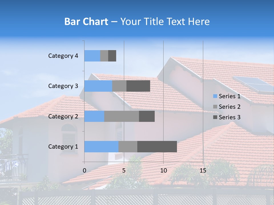 A House With A Solar Panel On The Roof PowerPoint Template