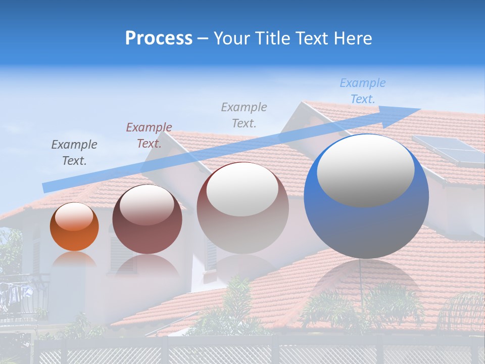 A House With A Solar Panel On The Roof PowerPoint Template