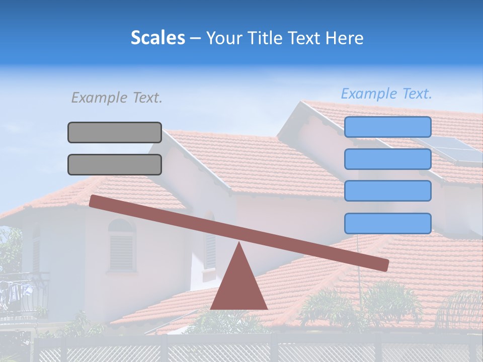 A House With A Solar Panel On The Roof PowerPoint Template