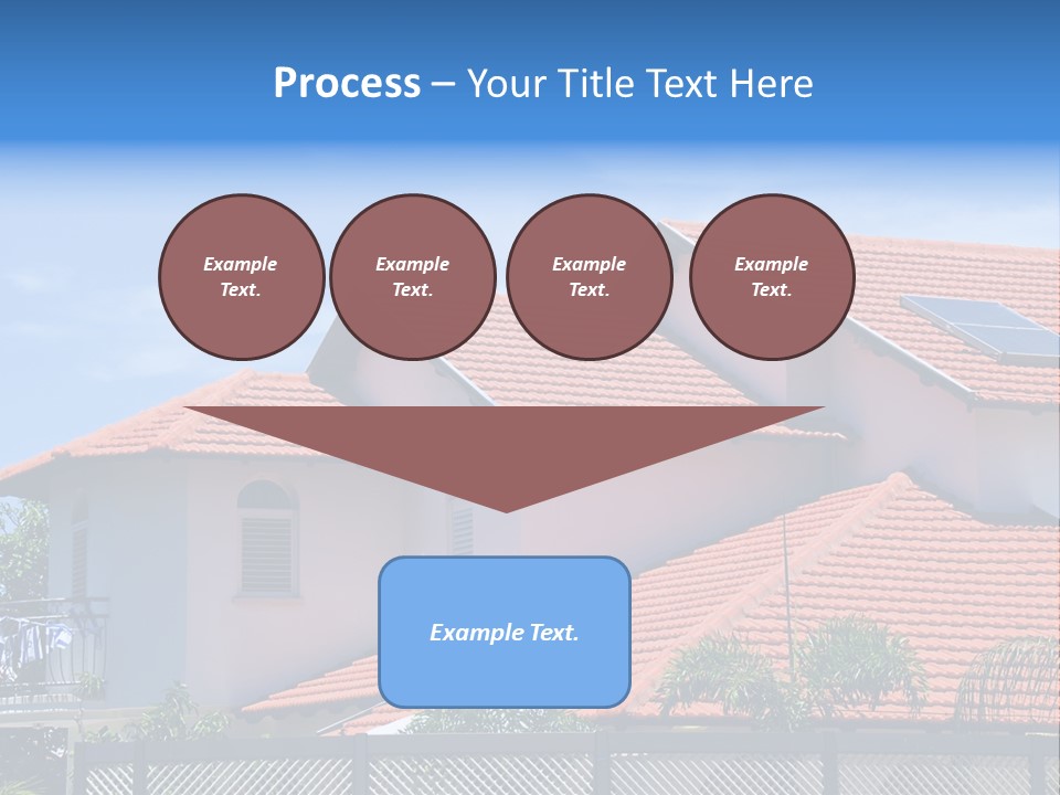 A House With A Solar Panel On The Roof PowerPoint Template