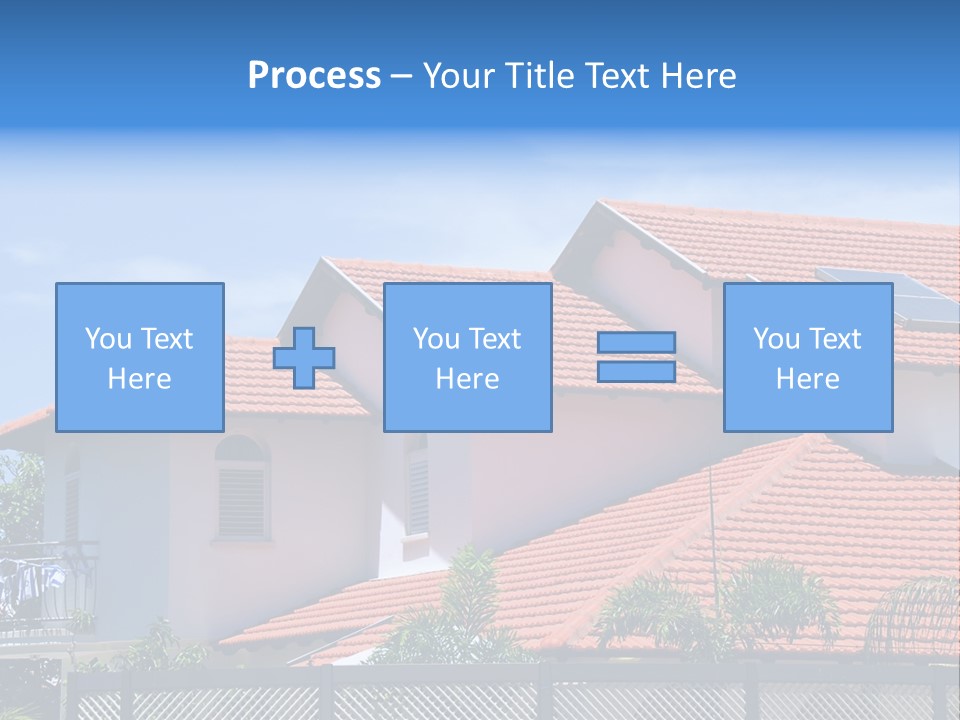 A House With A Solar Panel On The Roof PowerPoint Template