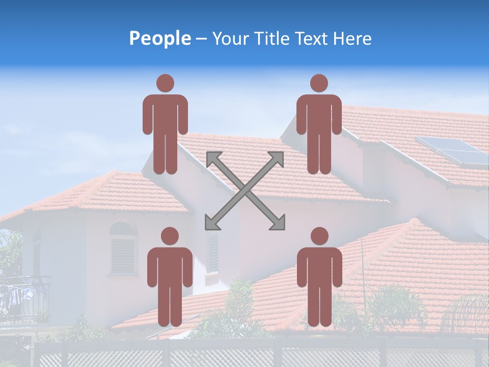 A House With A Solar Panel On The Roof PowerPoint Template