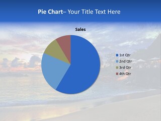 A Beautiful Sunset On A Tropical Beach Powerpoint Template PowerPoint Template