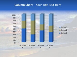 A Beautiful Sunset On A Tropical Beach Powerpoint Template PowerPoint Template