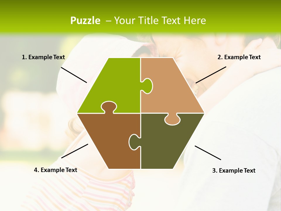 A Man Holding A Little Girl In His Arms PowerPoint Template