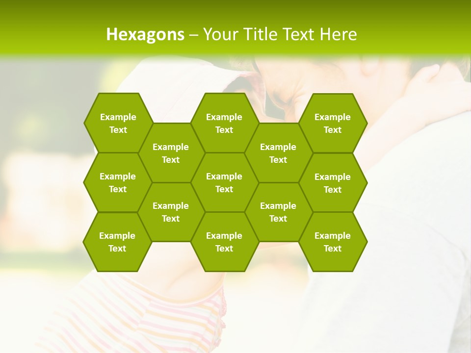 A Man Holding A Little Girl In His Arms PowerPoint Template