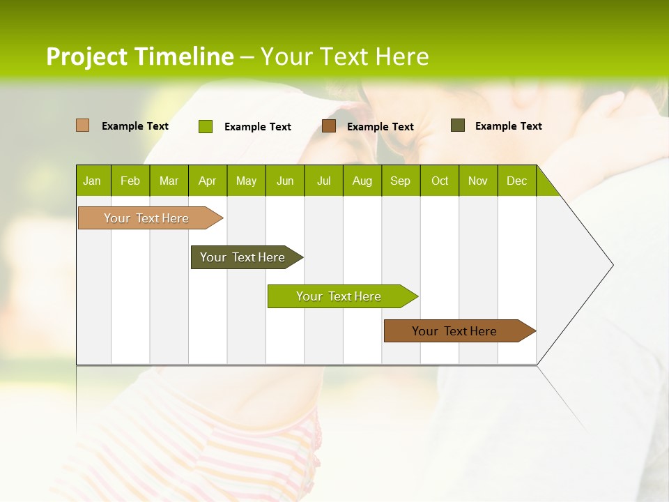 A Man Holding A Little Girl In His Arms PowerPoint Template