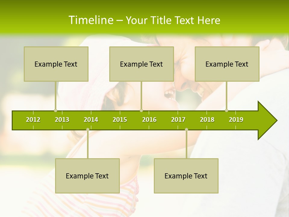 A Man Holding A Little Girl In His Arms PowerPoint Template