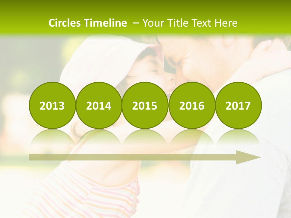 A Man Holding A Little Girl In His Arms PowerPoint Template