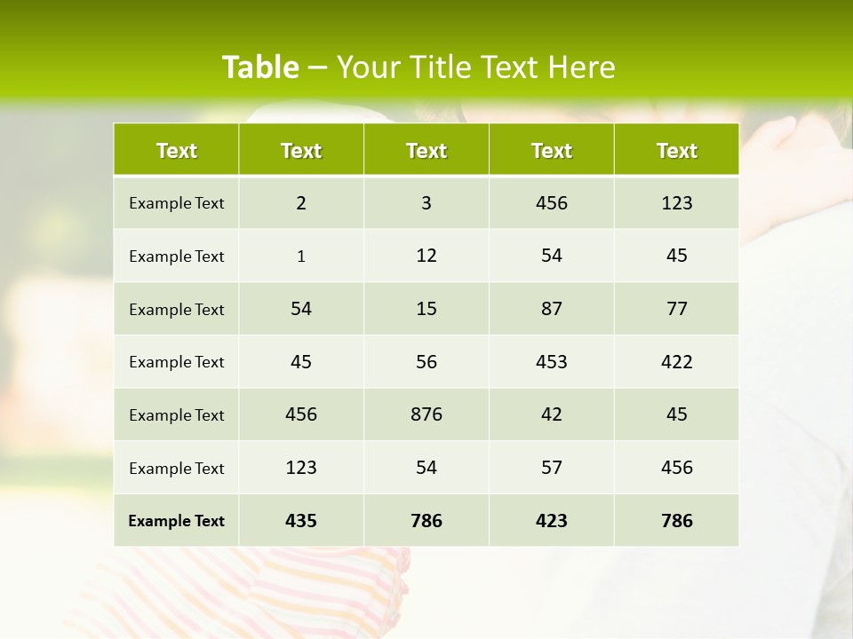 A Man Holding A Little Girl In His Arms PowerPoint Template