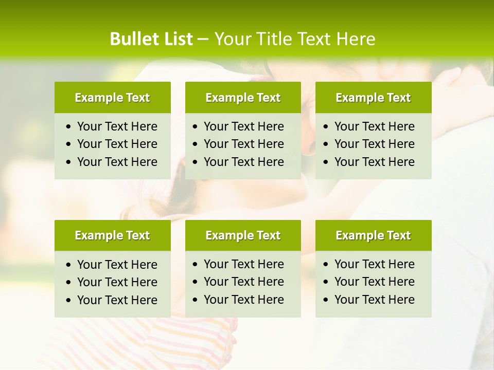 A Man Holding A Little Girl In His Arms PowerPoint Template