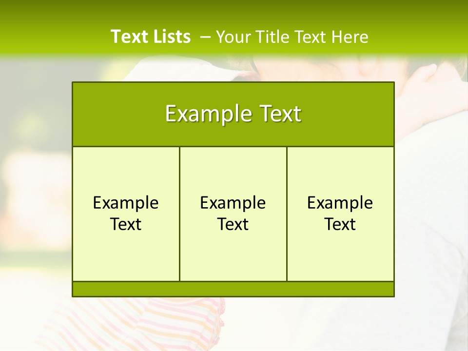 A Man Holding A Little Girl In His Arms PowerPoint Template