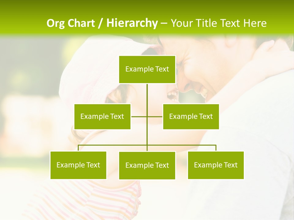 A Man Holding A Little Girl In His Arms PowerPoint Template