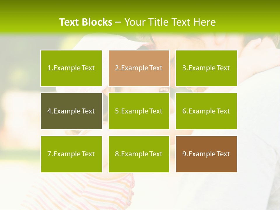 A Man Holding A Little Girl In His Arms PowerPoint Template