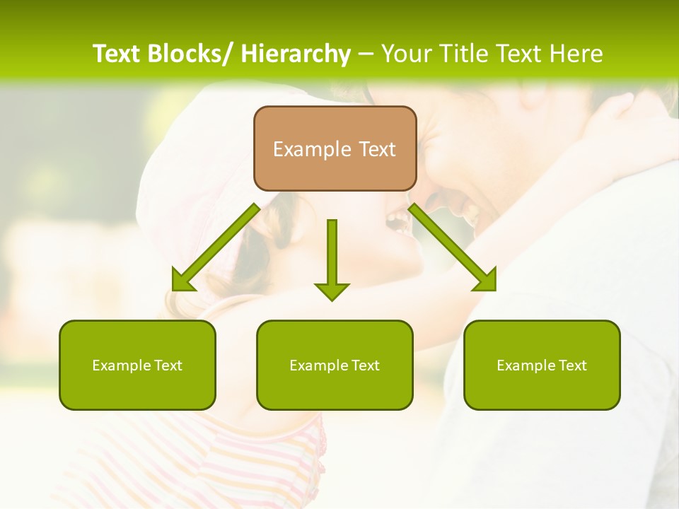 A Man Holding A Little Girl In His Arms PowerPoint Template